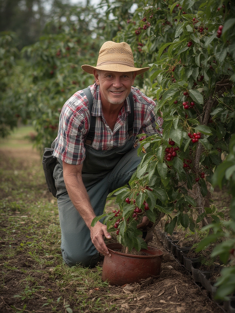 Cherry Tree Growing Steps