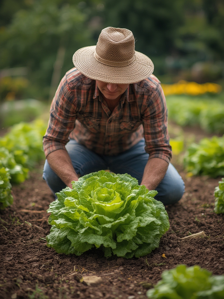 Lettuce growing steps