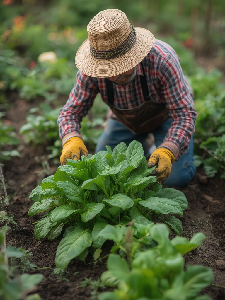 Spinach growing steps