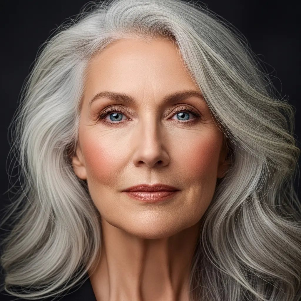 #1 Voluminous Long Gray Waves