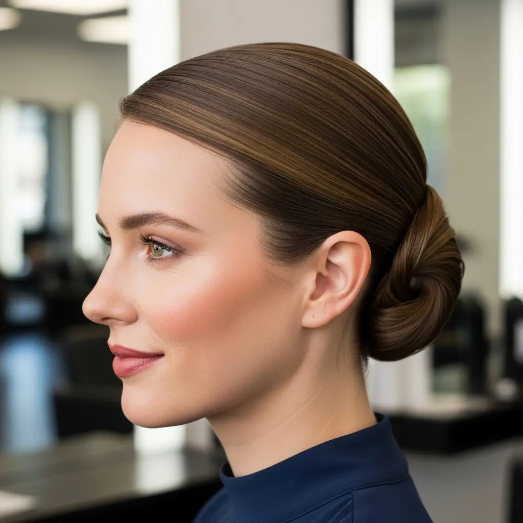 #12 Sculpted Side-Twisted Chignon