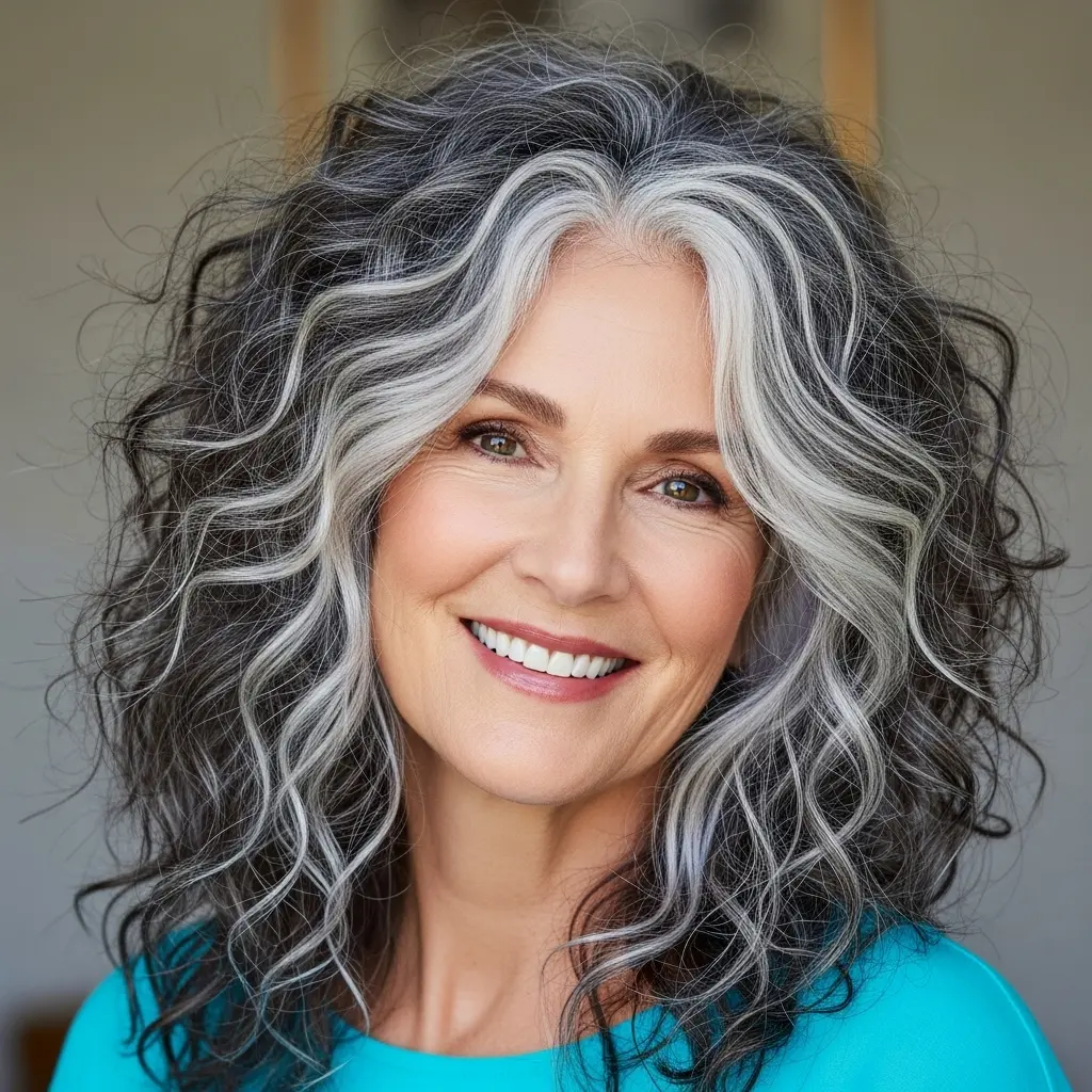 #14 Curly Hair with Jagged Layers