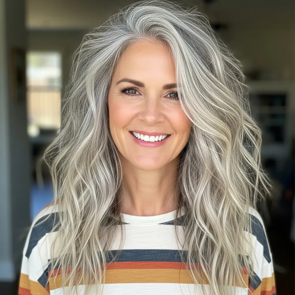 #16 Textured Long Hair with Blonde Tips