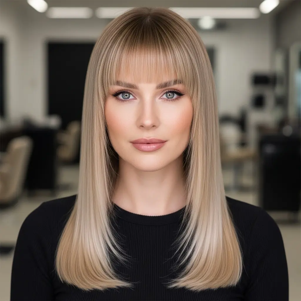 #19 Stunning Sleek Long Blonde Hair