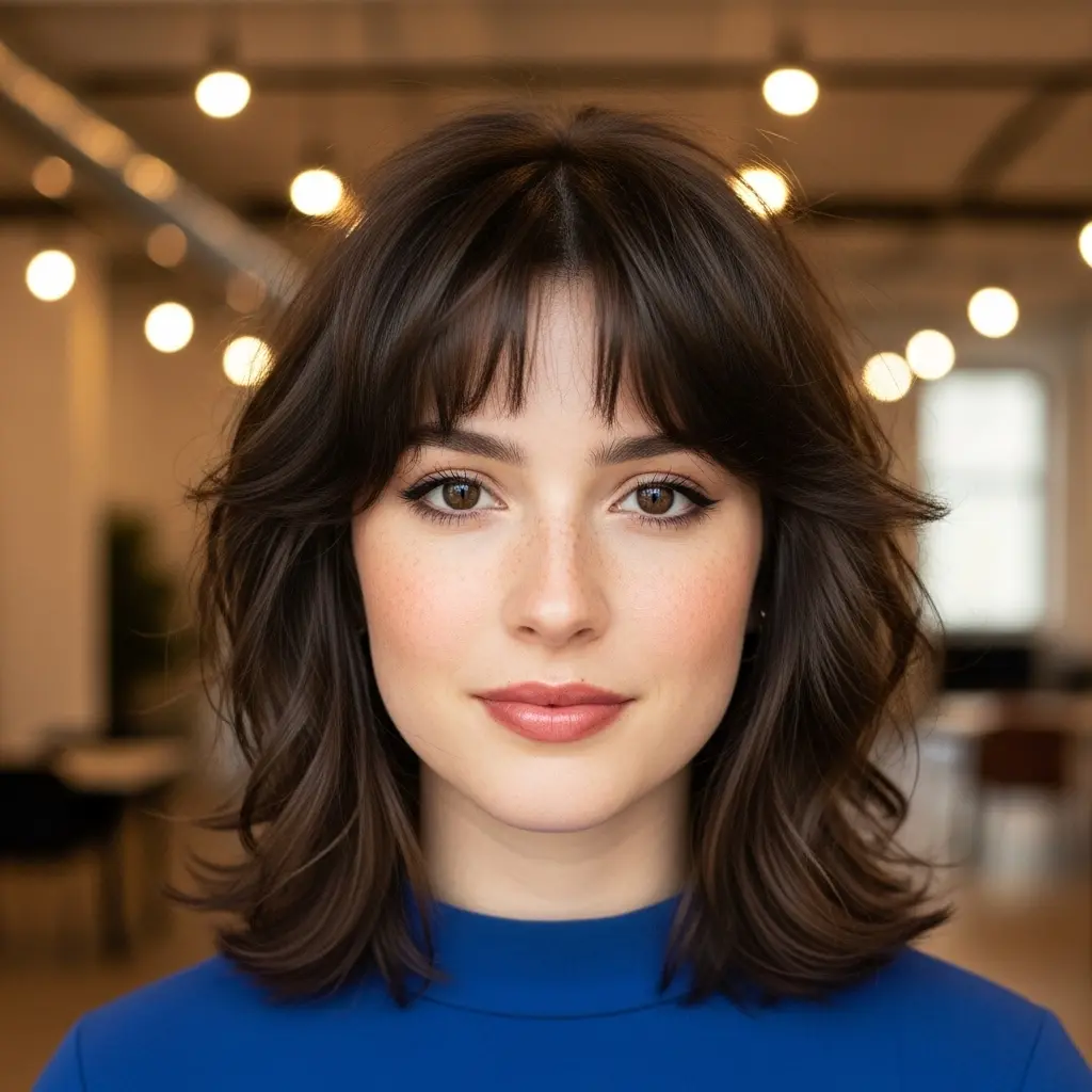 #2 Textured Haircut with Bangs