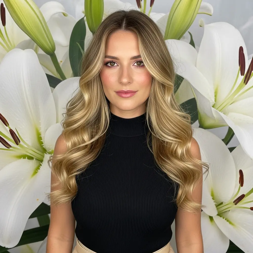 #2 Waist-Length Curled Thin Hair