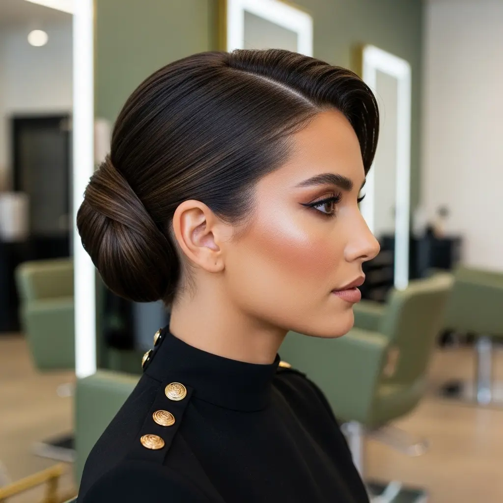 #4 Twisted Knot Updo with Side Sweep