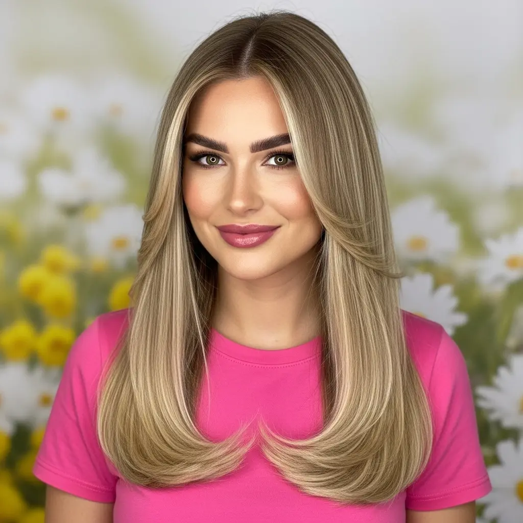 #4 Middle-Parted Hair for the Thinnest Hair