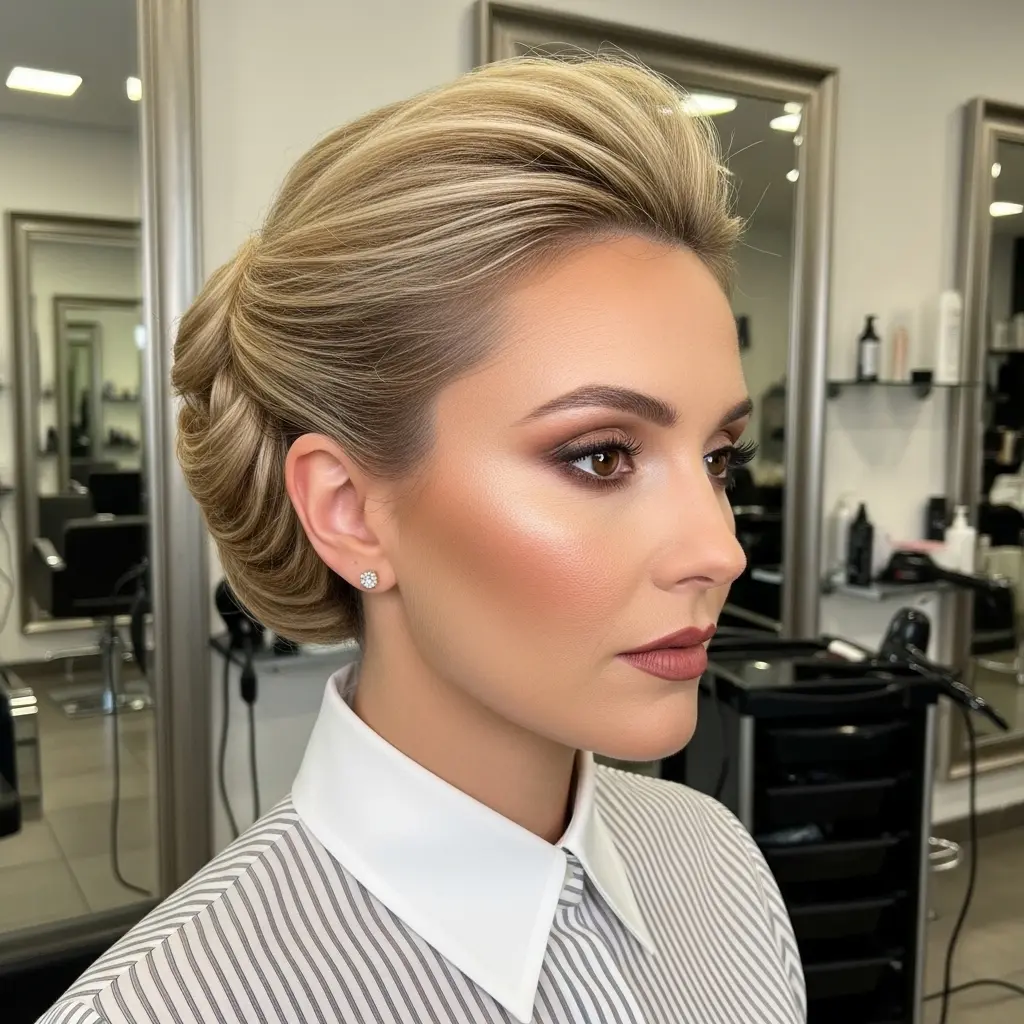 #6 French Roll with Volume Crown