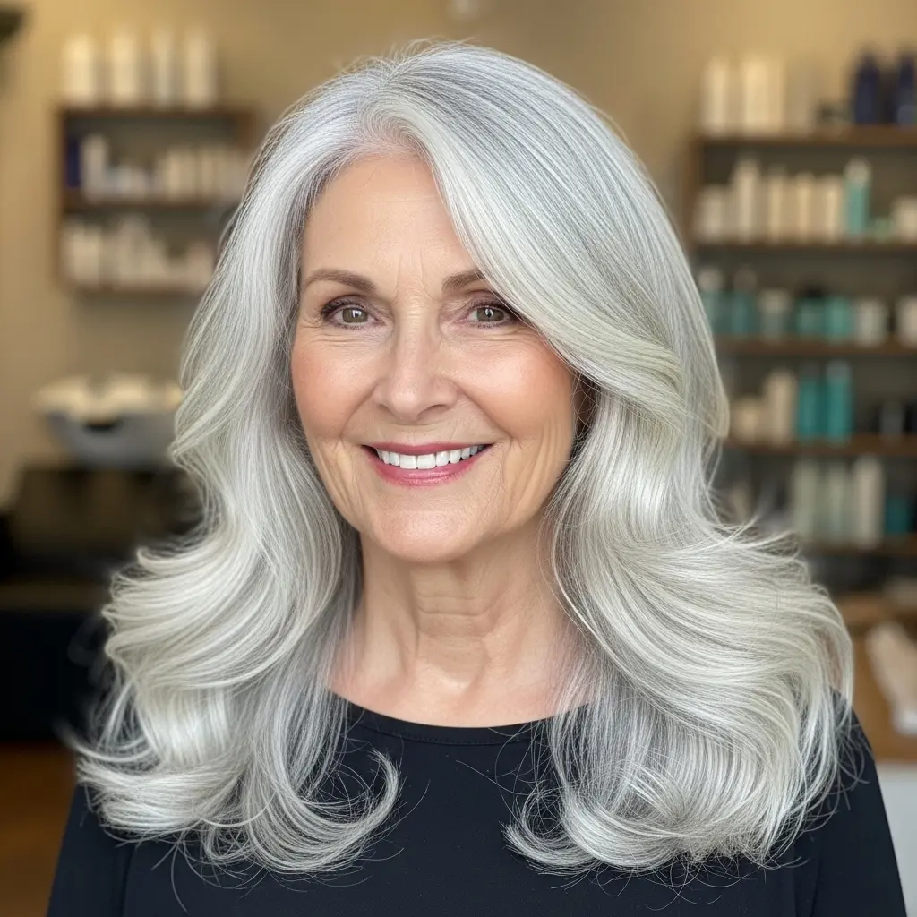 #6 Long Wavy Hair with Center Part