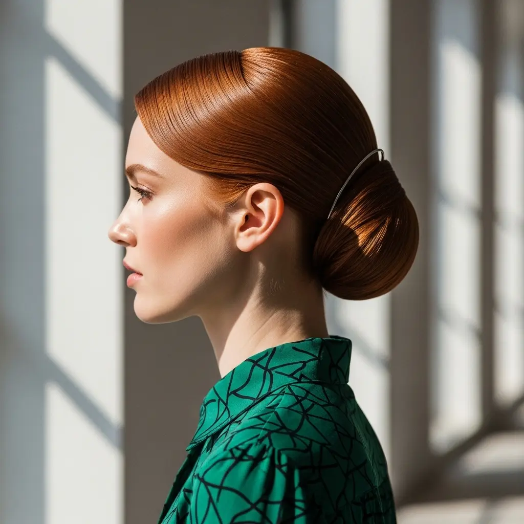 #8 Cuffed Bun with Pinned Waves