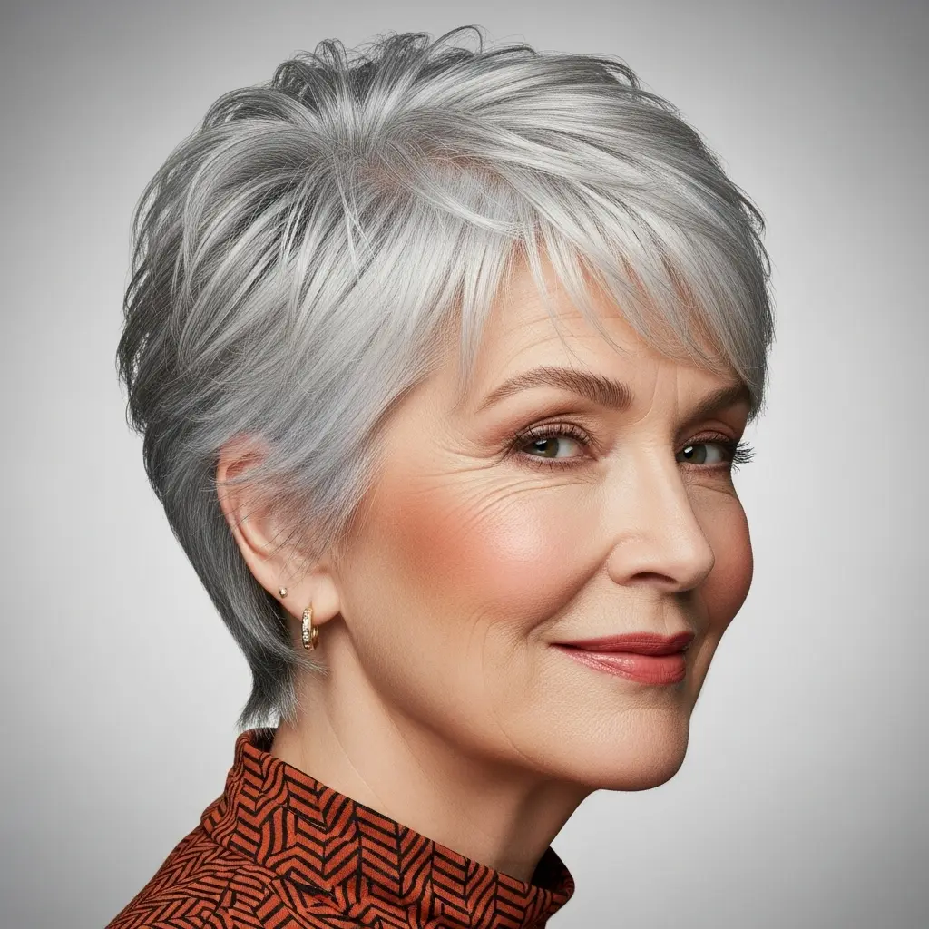 #10 Feathered Choppy Pixie with Side Texture