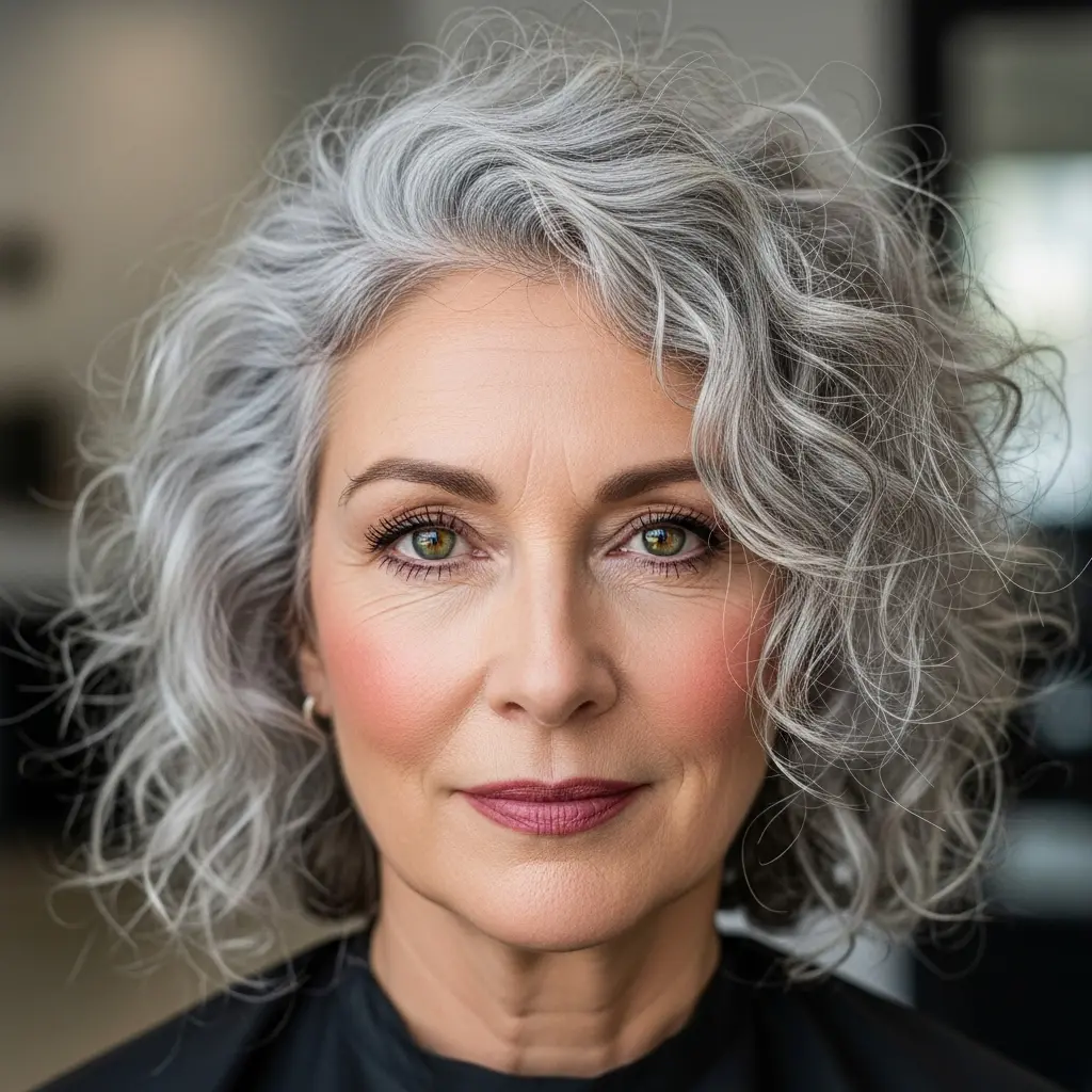 #10 Gray Undone Curls