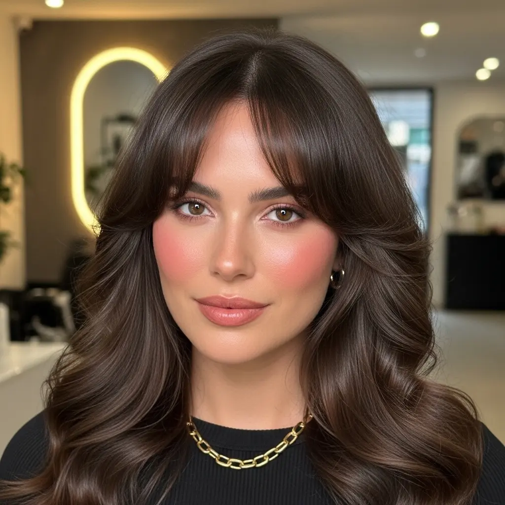 #10 Flowing Voluminous Bangs