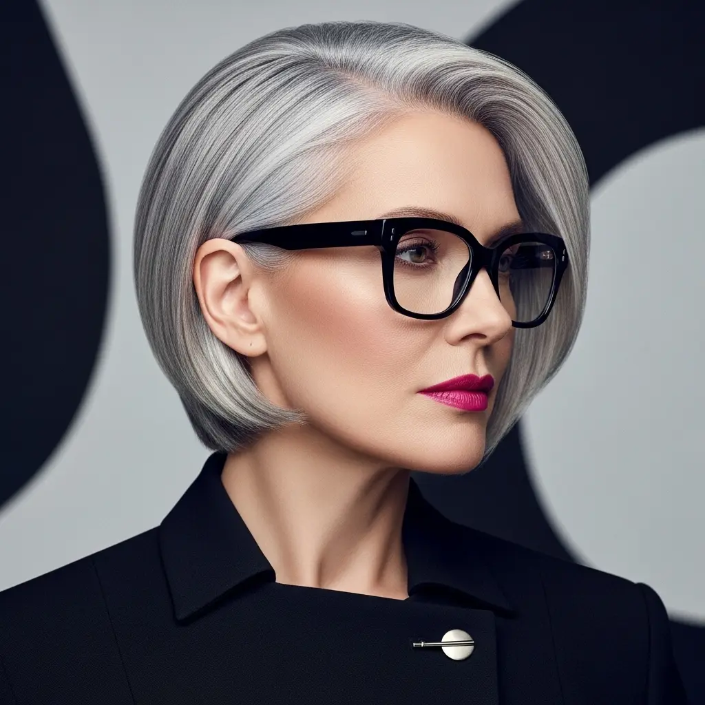 #11 Professional Chic with a Side Part