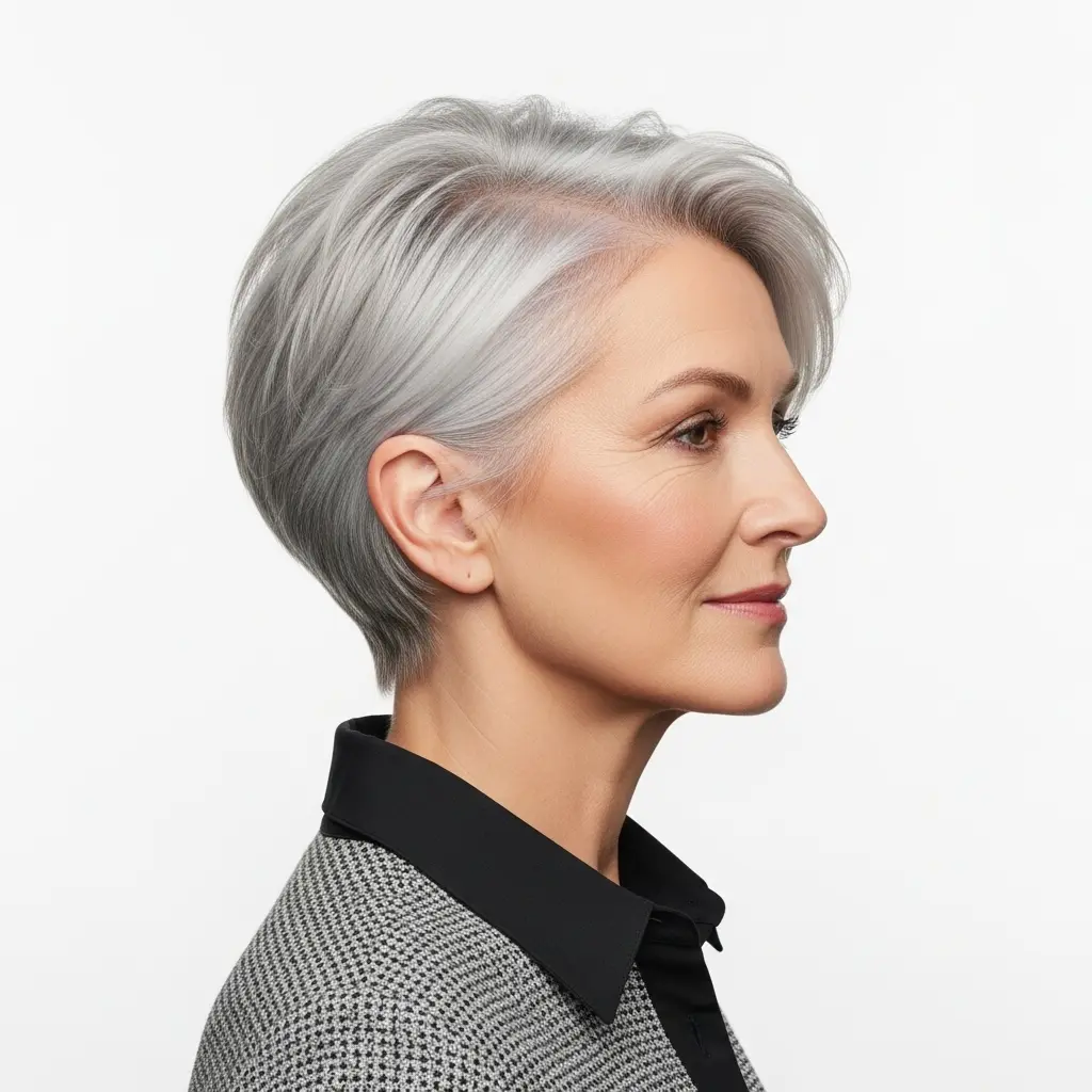 #11 Short Haircut with Edgy Sideburns