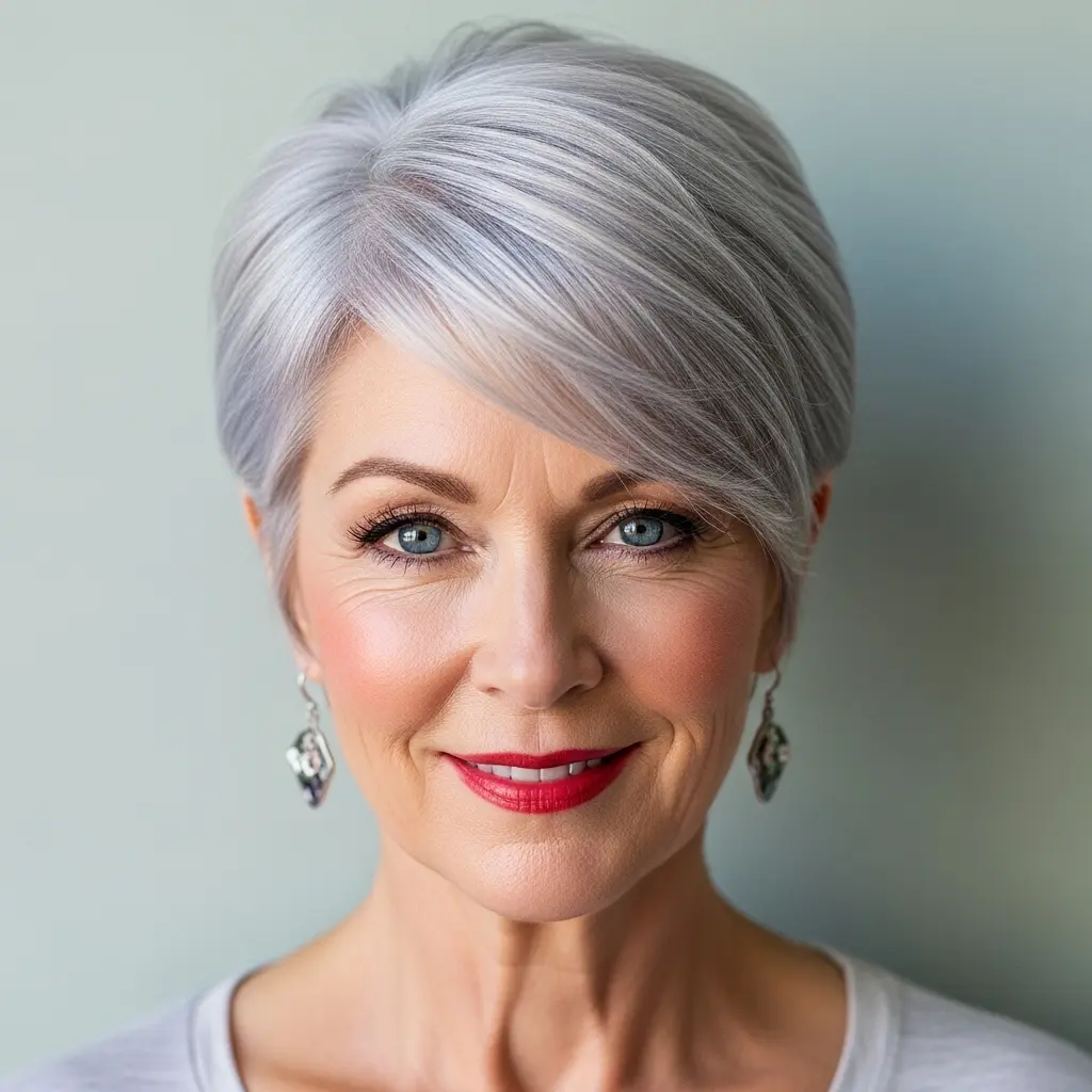 #11 Edgy Pixie with Long Bangs