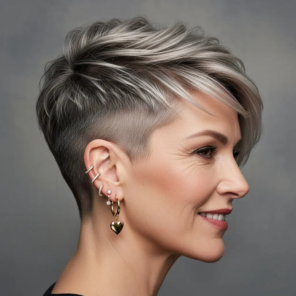 #13 Angled Pixie Undercut