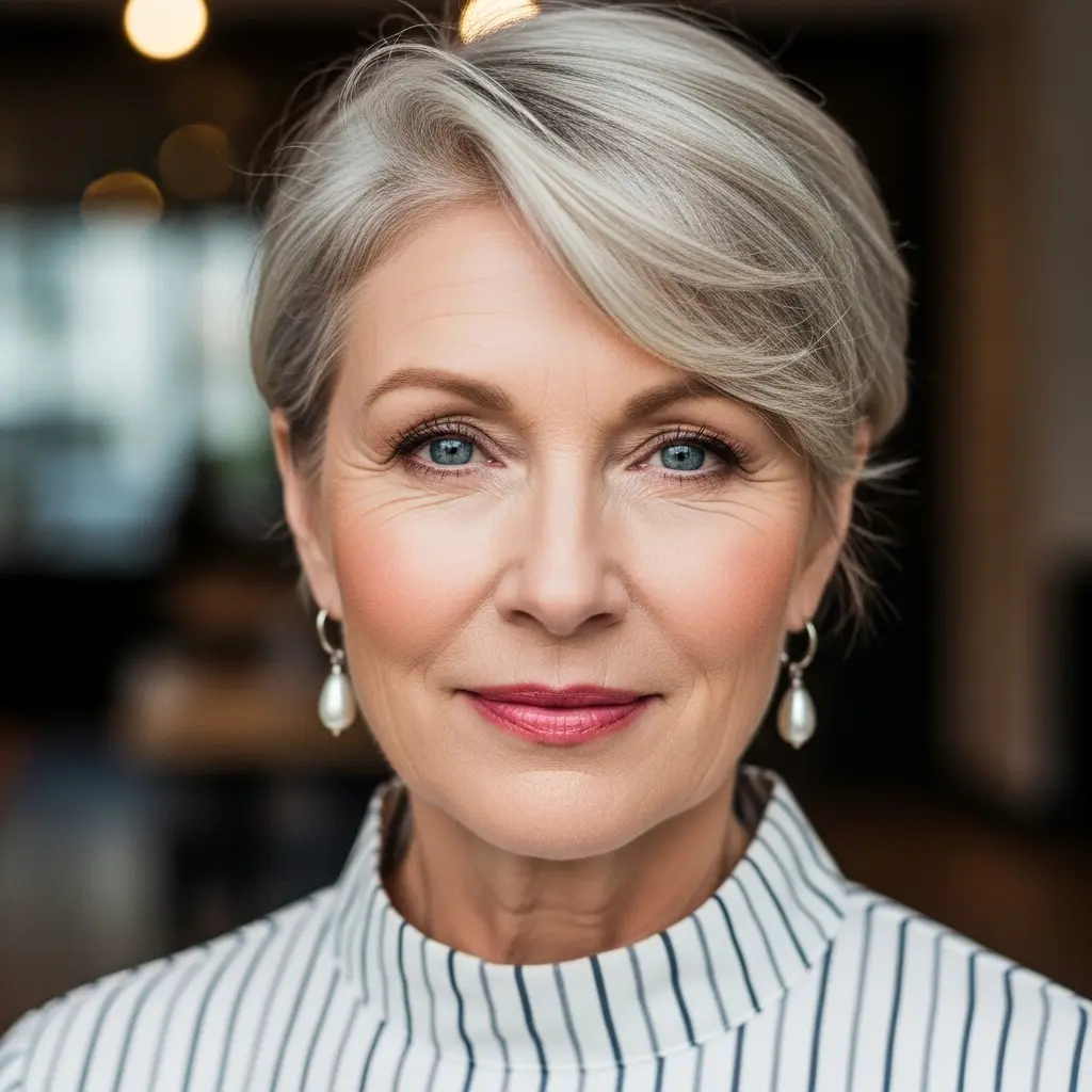 #14 Icy Crop with Soft Fringe