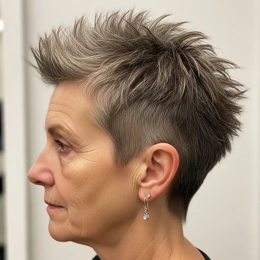 #14 Grandma-Inspired Short Spiky Pixie
