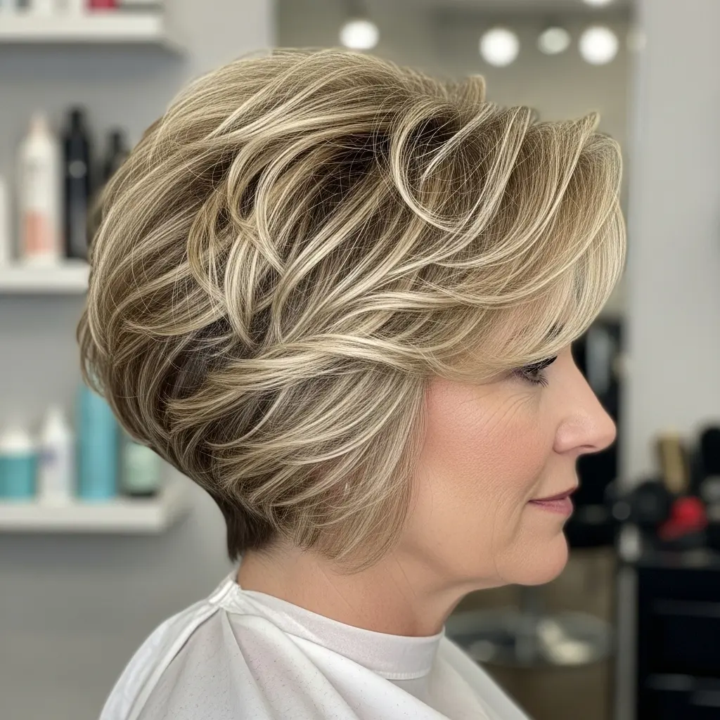 #15 Voluminous Wavy Pixie Hairstyle