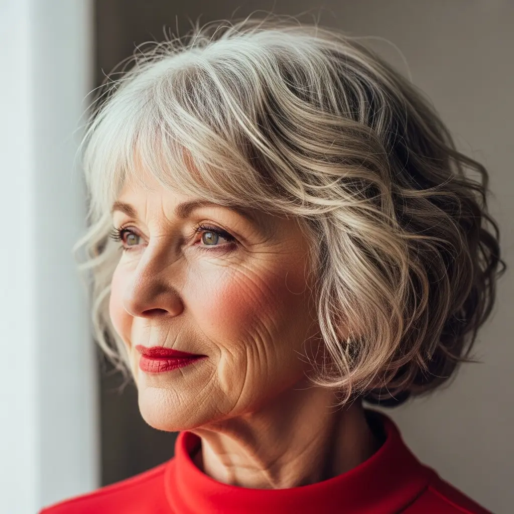 #17 Bangs and Curls for a Youthful Spirit