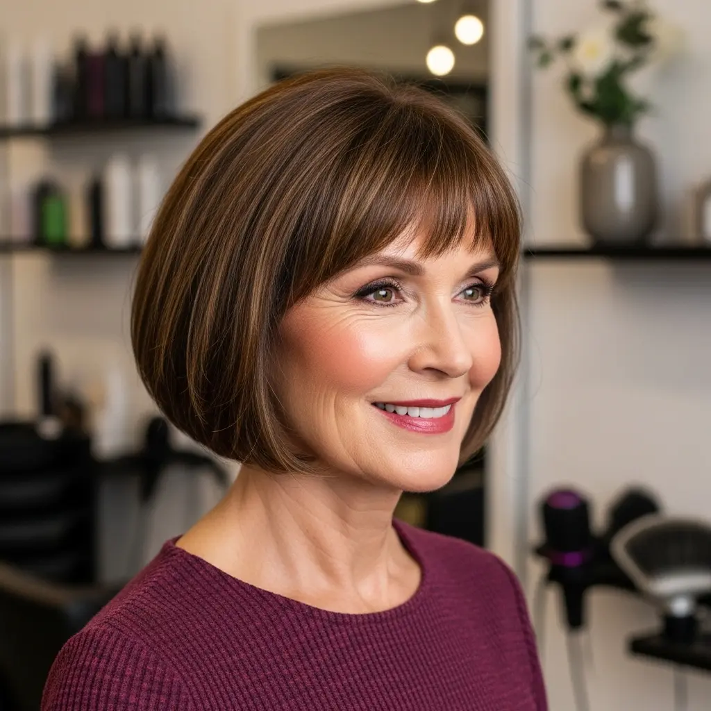 #18 Silver Elegance with Curtain Bangs