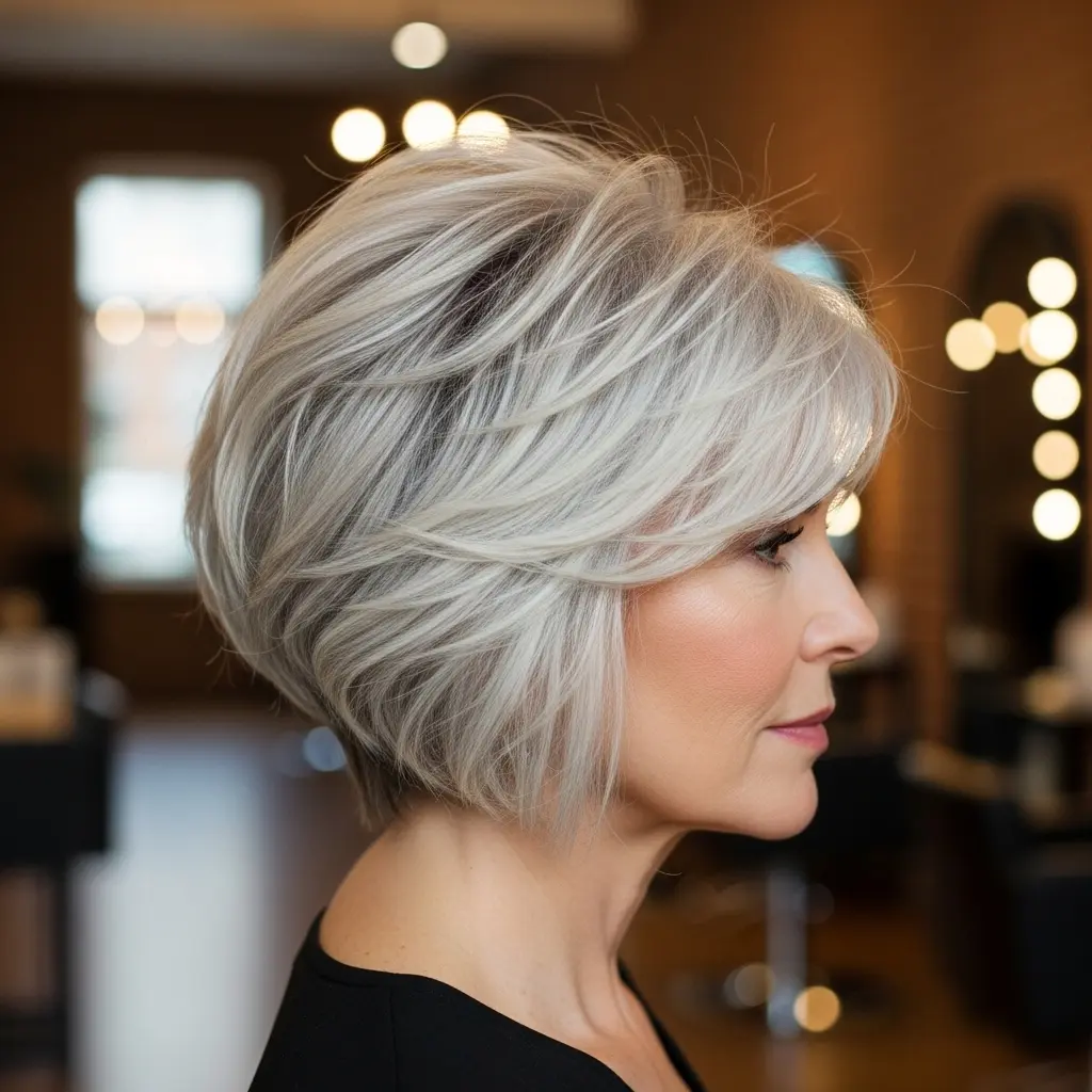 #19 Choppy Bob for Thick Hair