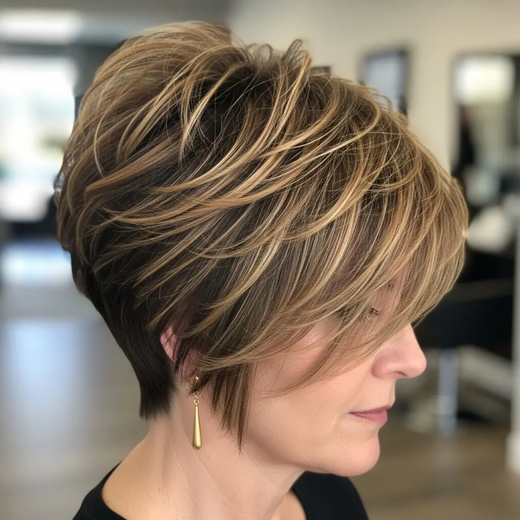 #20 Soft Messy Layered Pixie