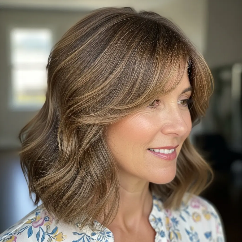 #20 Edgy Lob with Loose Waves