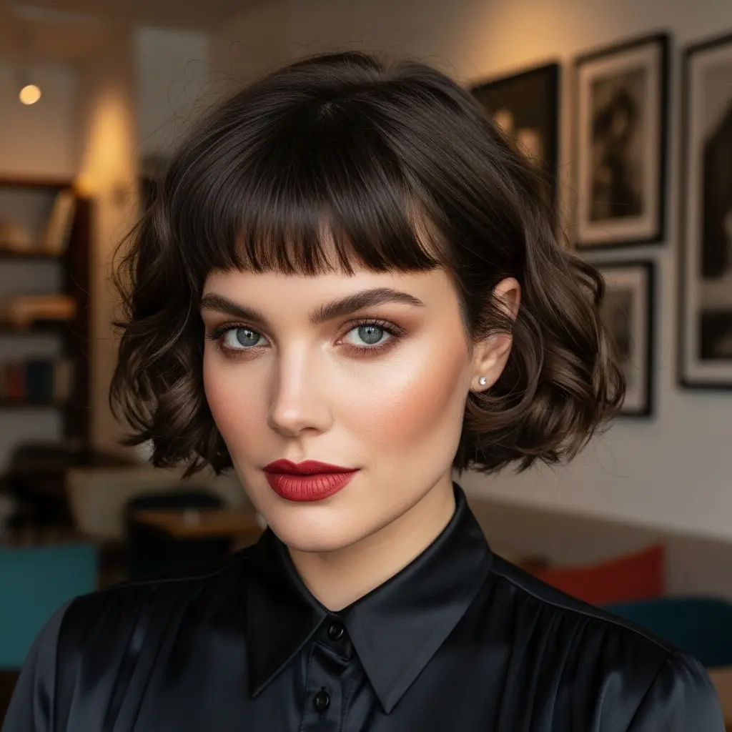 #20 Short Hair with Textured Bangs