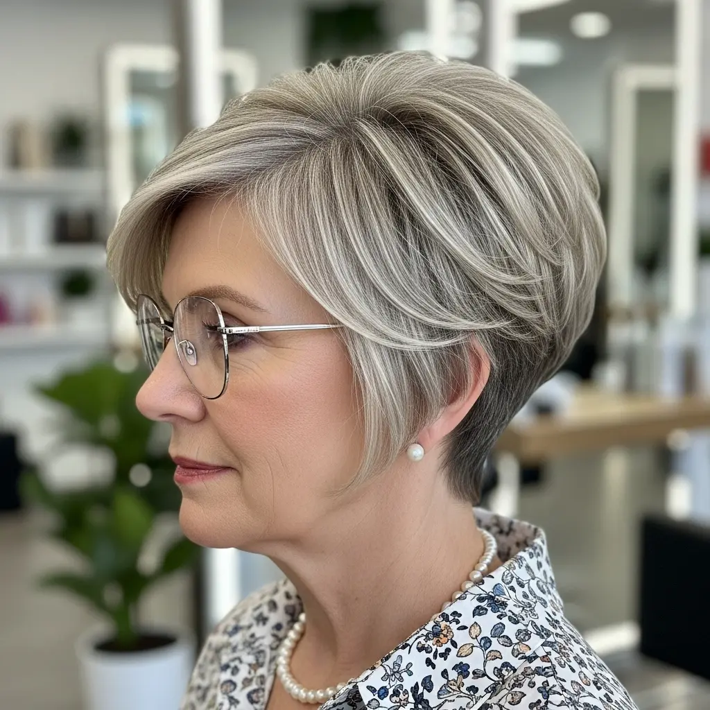 #21 Classic Pixie Crop with Crown Layers