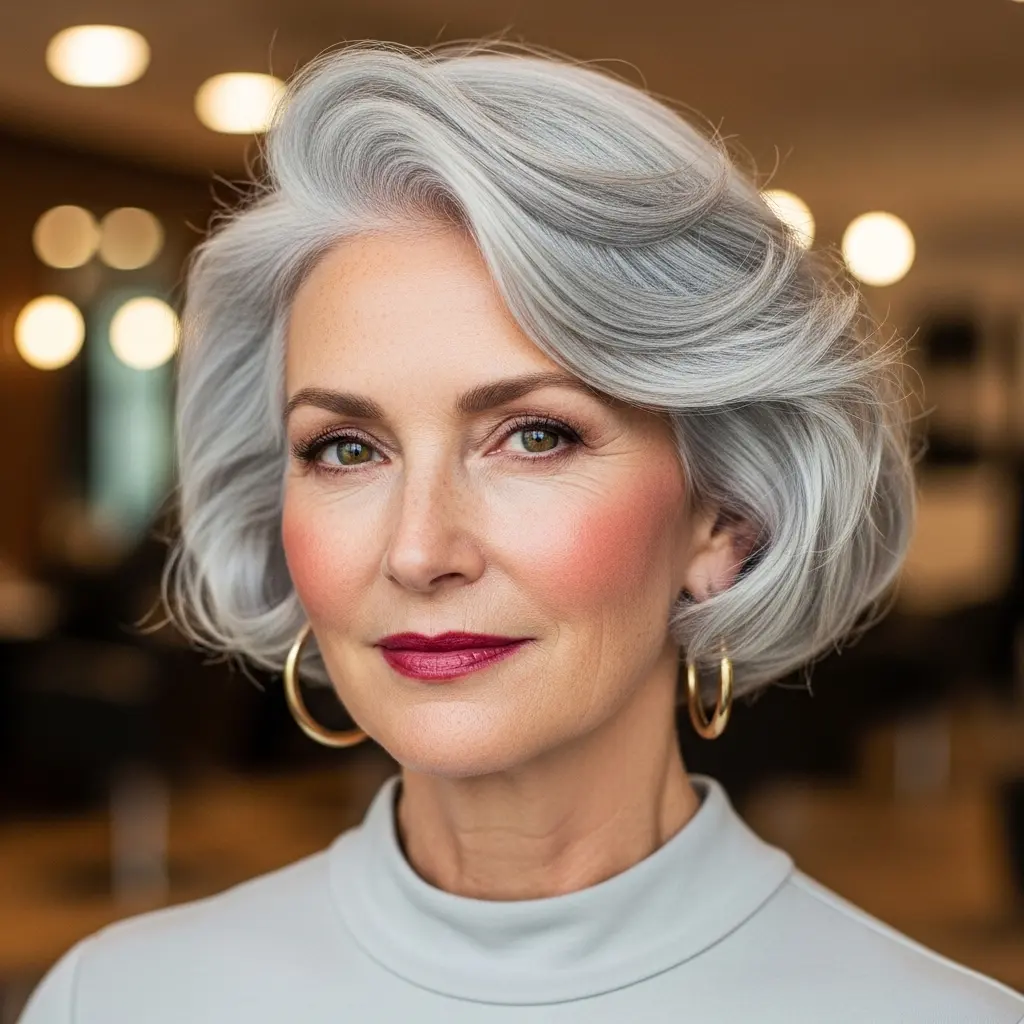 #21 Edgy Bob for Curly Hair