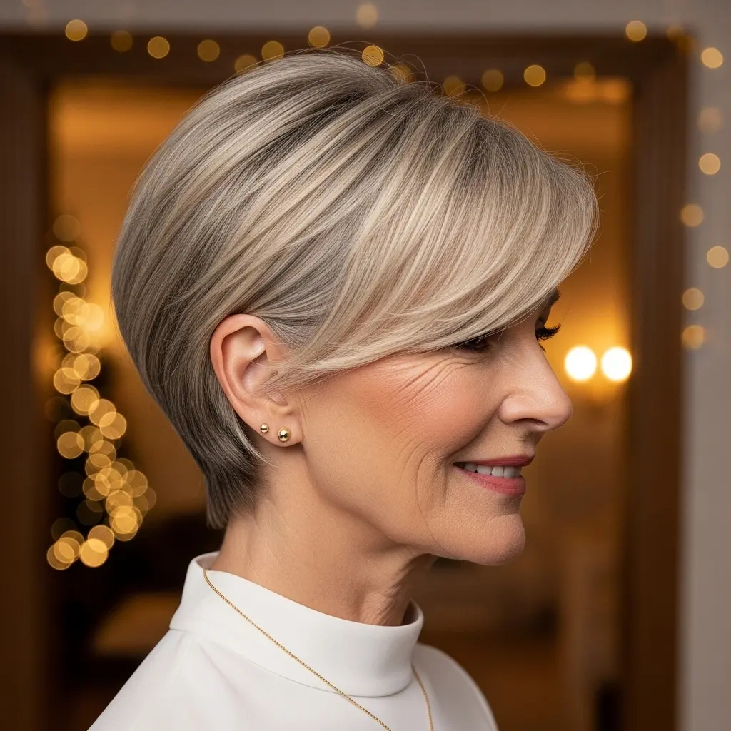 #25 Beige Blonde Long Pixie Bob