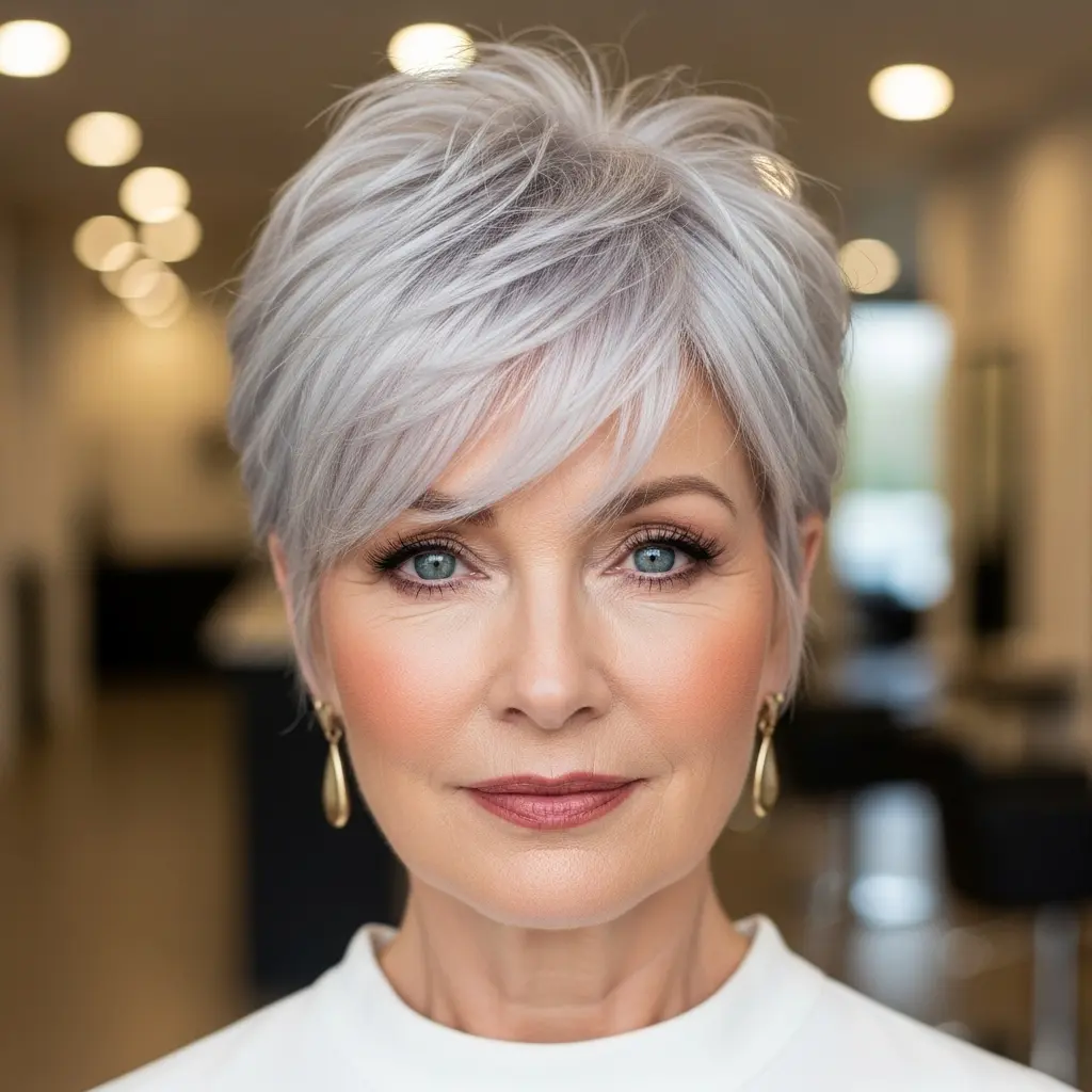 #27 Spiky Short Pixie Cut with Bangs