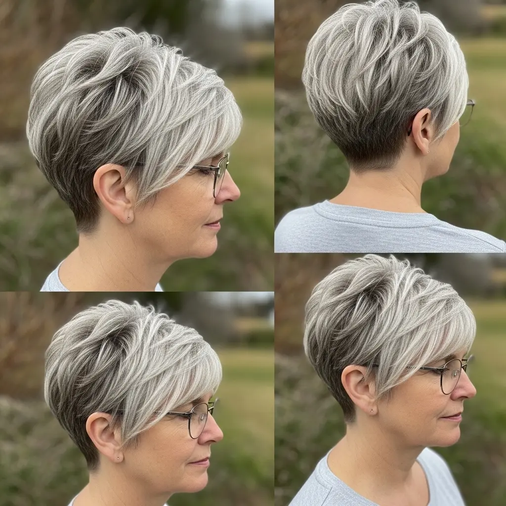#27 Edgy Undercut Pixie with Bangs
