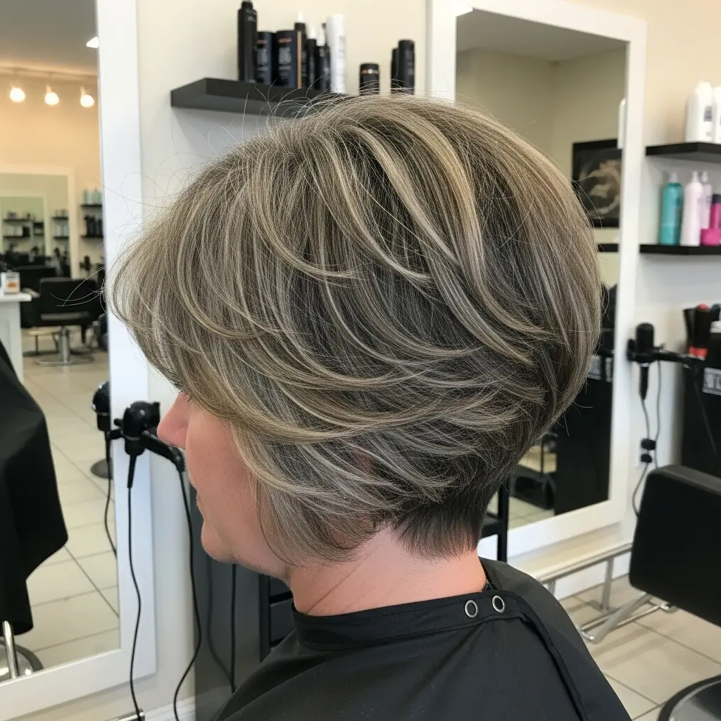 #29 Layered Long Pixie Shag