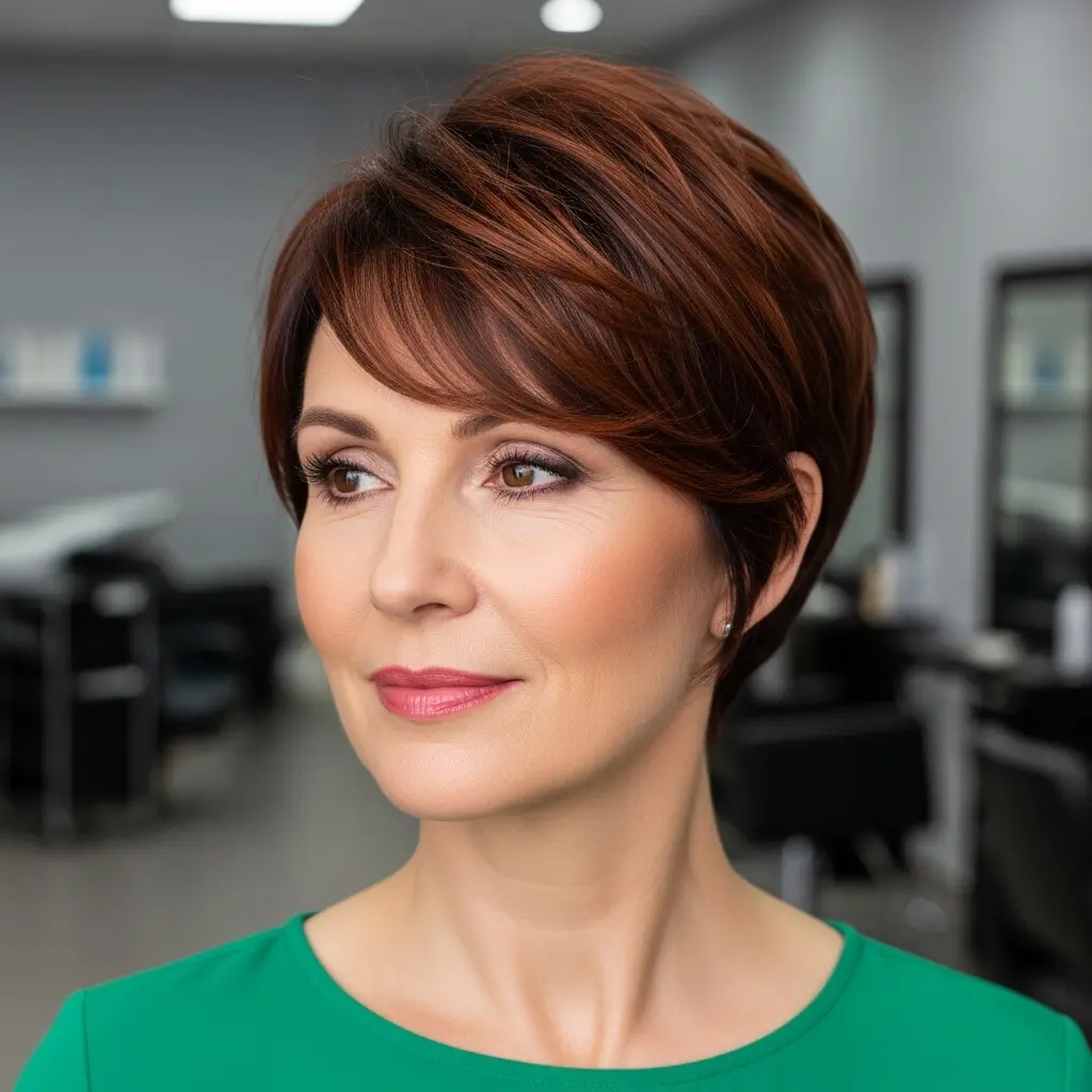 #4 Long Dark Auburn Lixie