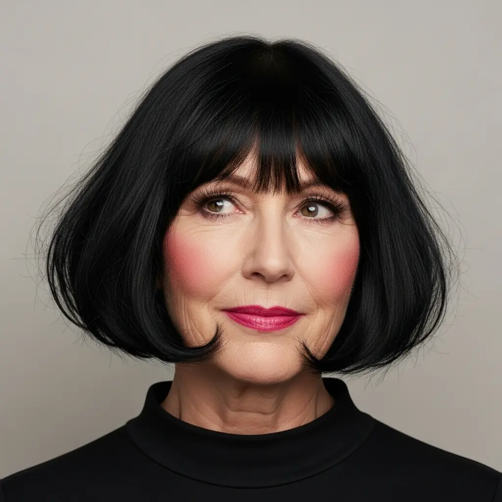 #6 Soft Bob with Textured Bangs