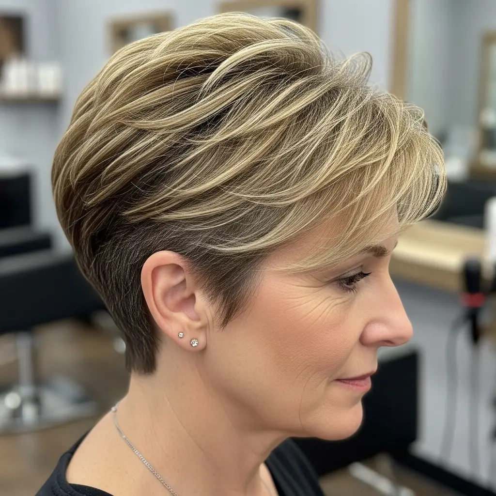 #6 Golden Blonde Long Pixie Hair