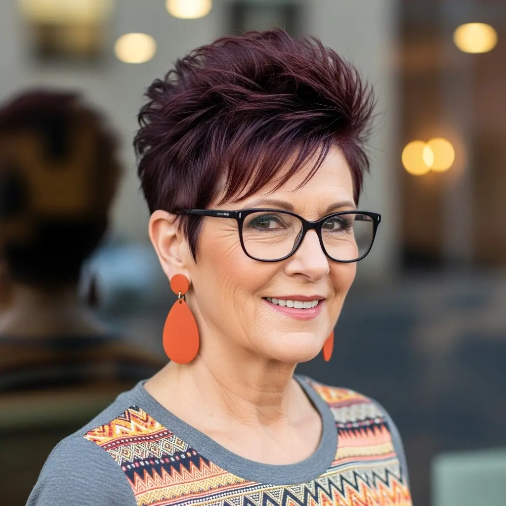 #7 Spiky Pixie for Glasses