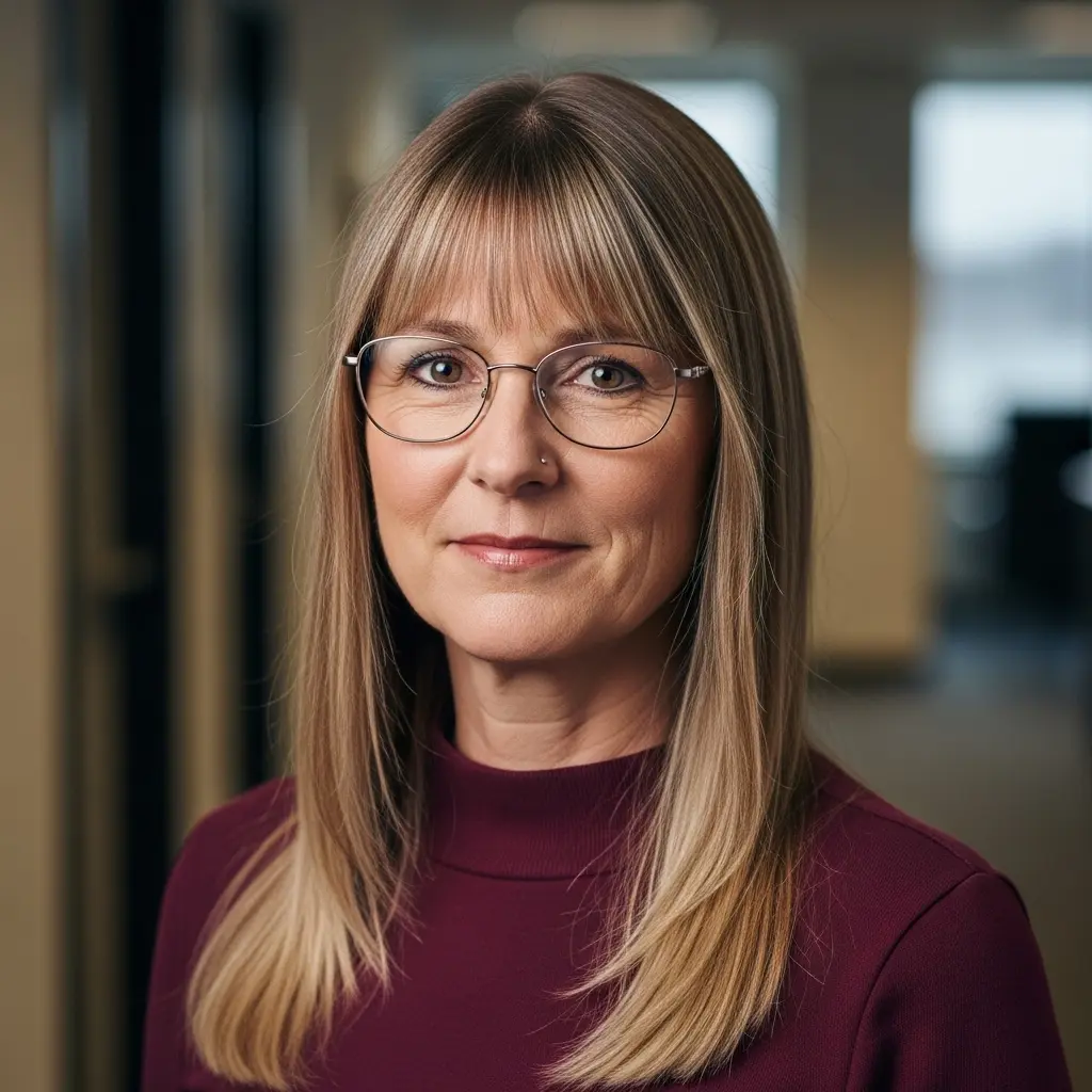 #7 Sleek Straight Hair with Modern Bangs