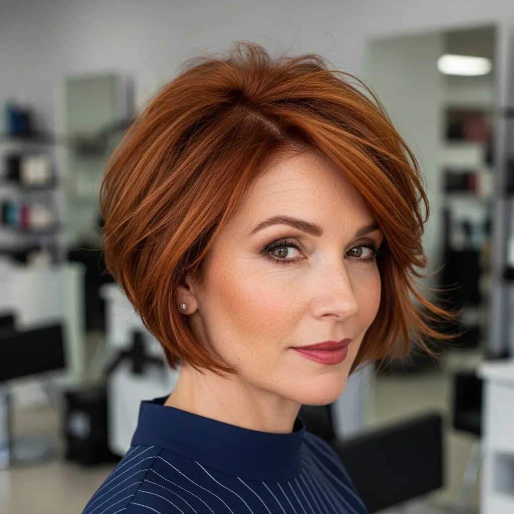 #8 Wispy Choppy Bob with Ear-Length Layers