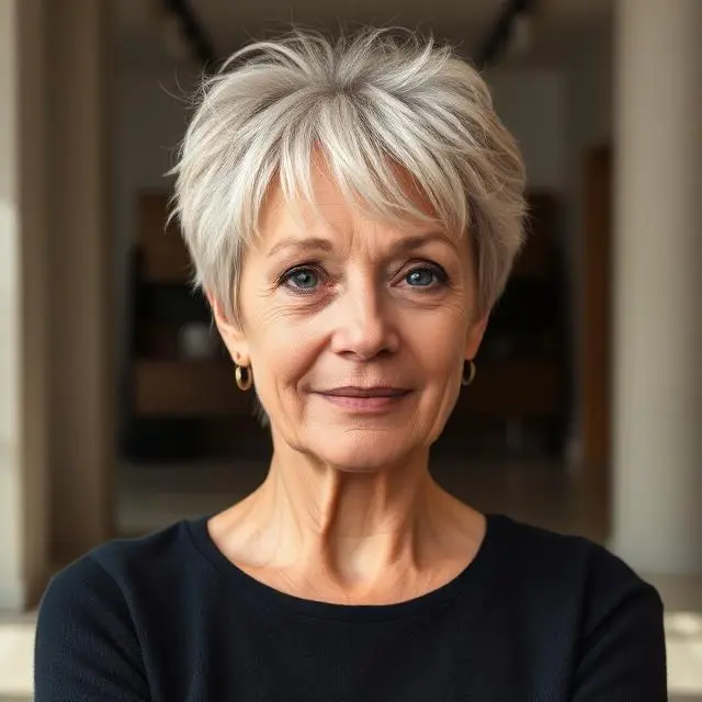 #8 Messy and Choppy Straight Hair