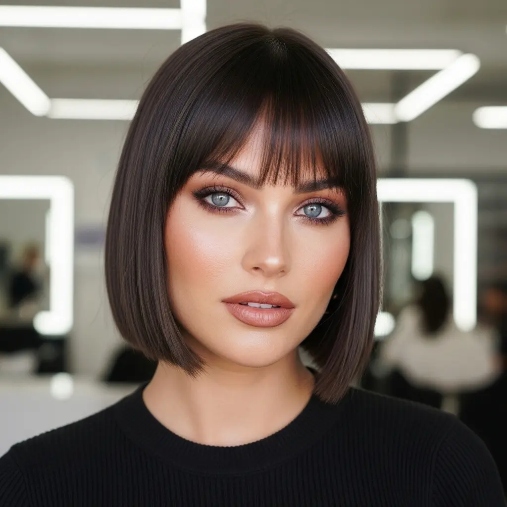 #8 Sleek Bob with Bangs