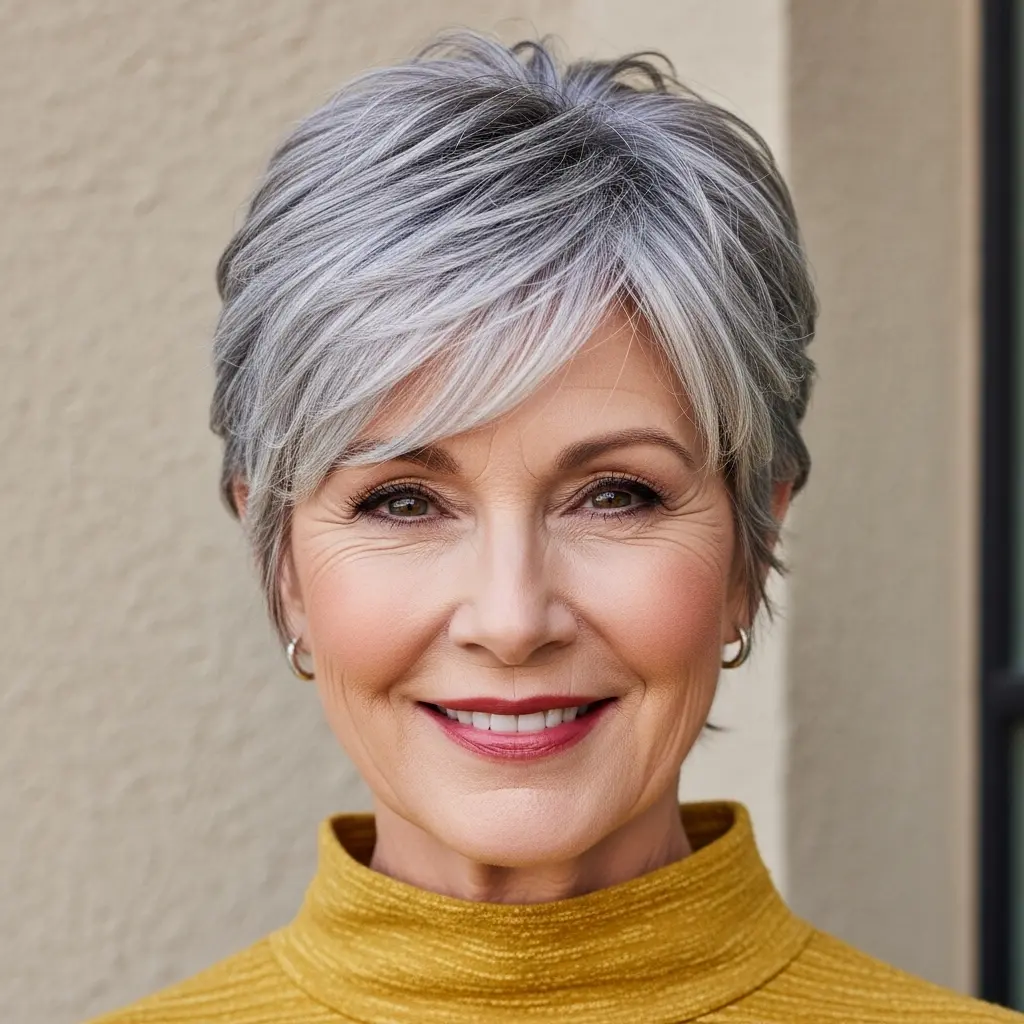 #9 Choppy Layered Pixie with Fringe