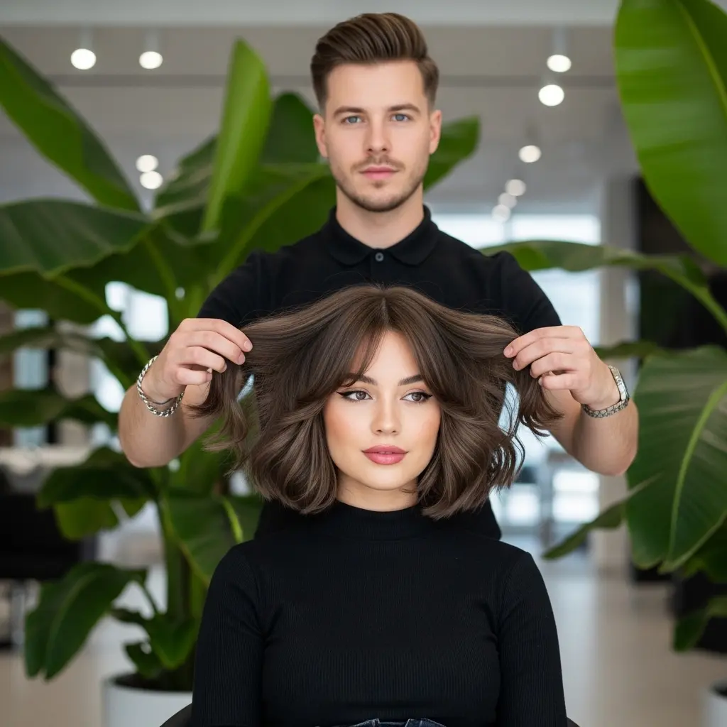 #1 Soft Layered French Bob Haircut