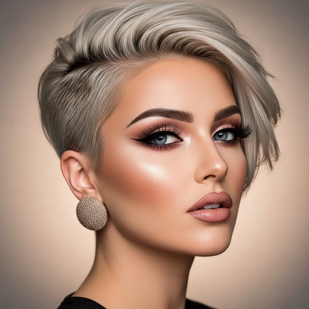 #1 Simple Undercut for Women with Thicker Hair