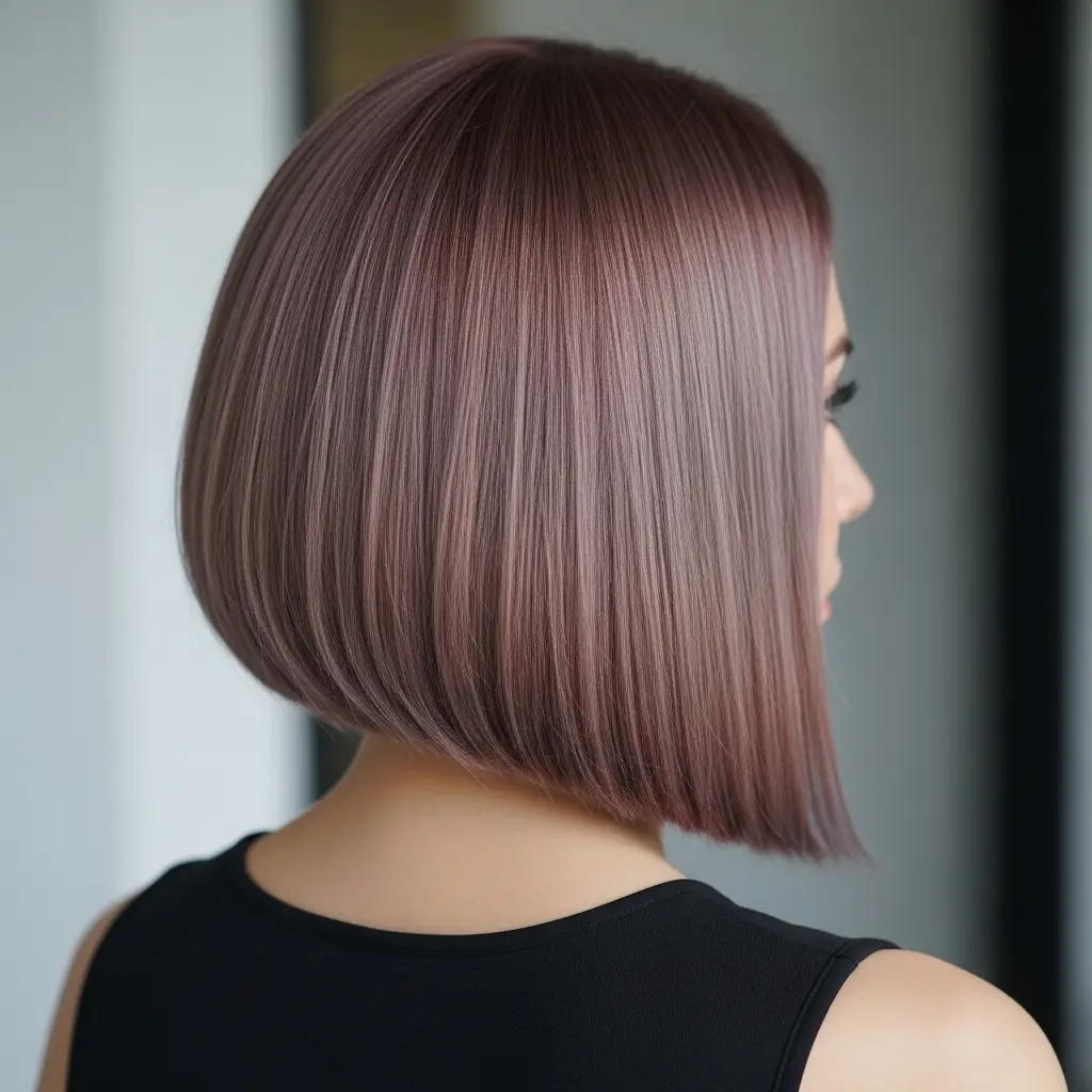 #10 Mauve Beige Balayage Bob