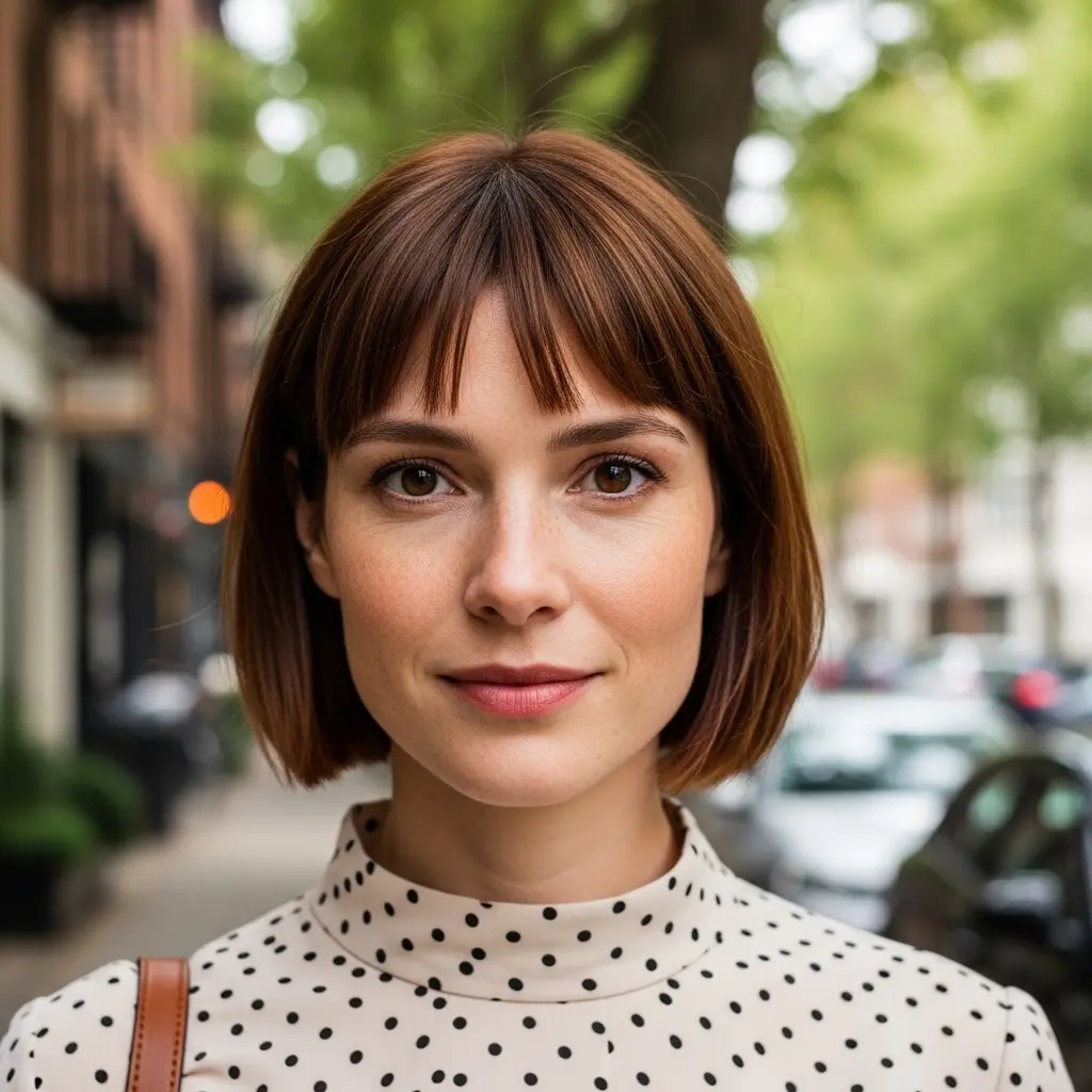 #11 French Bob Haircut with Bangs